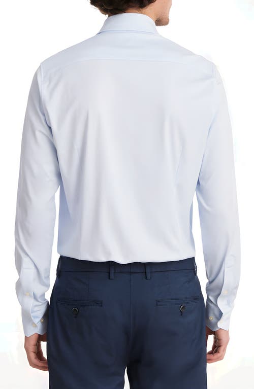 Emanuel Berg 4flex Stretch Modern Fit Geometric Print Knit Dress Shirt