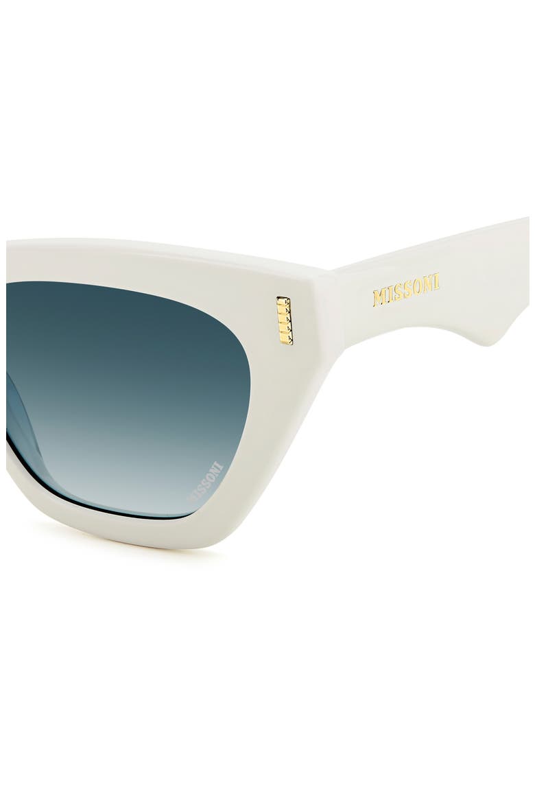 54mm Cat Eye Sunglasses, Alternate, color, IVORY