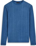 Bugatchi Cotton & Silk Crewneck Sweater