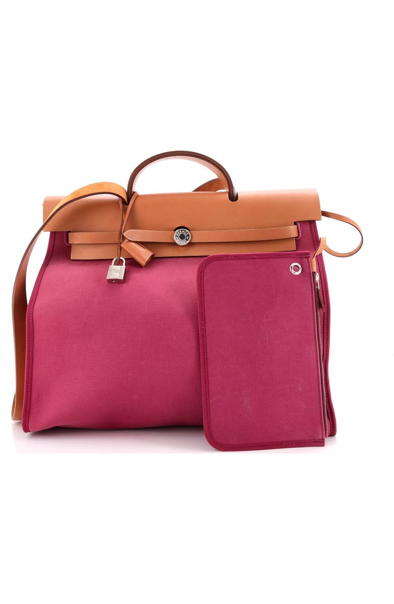 81034712 Herbag Zip Leather and Toile 39, Alternate, color,