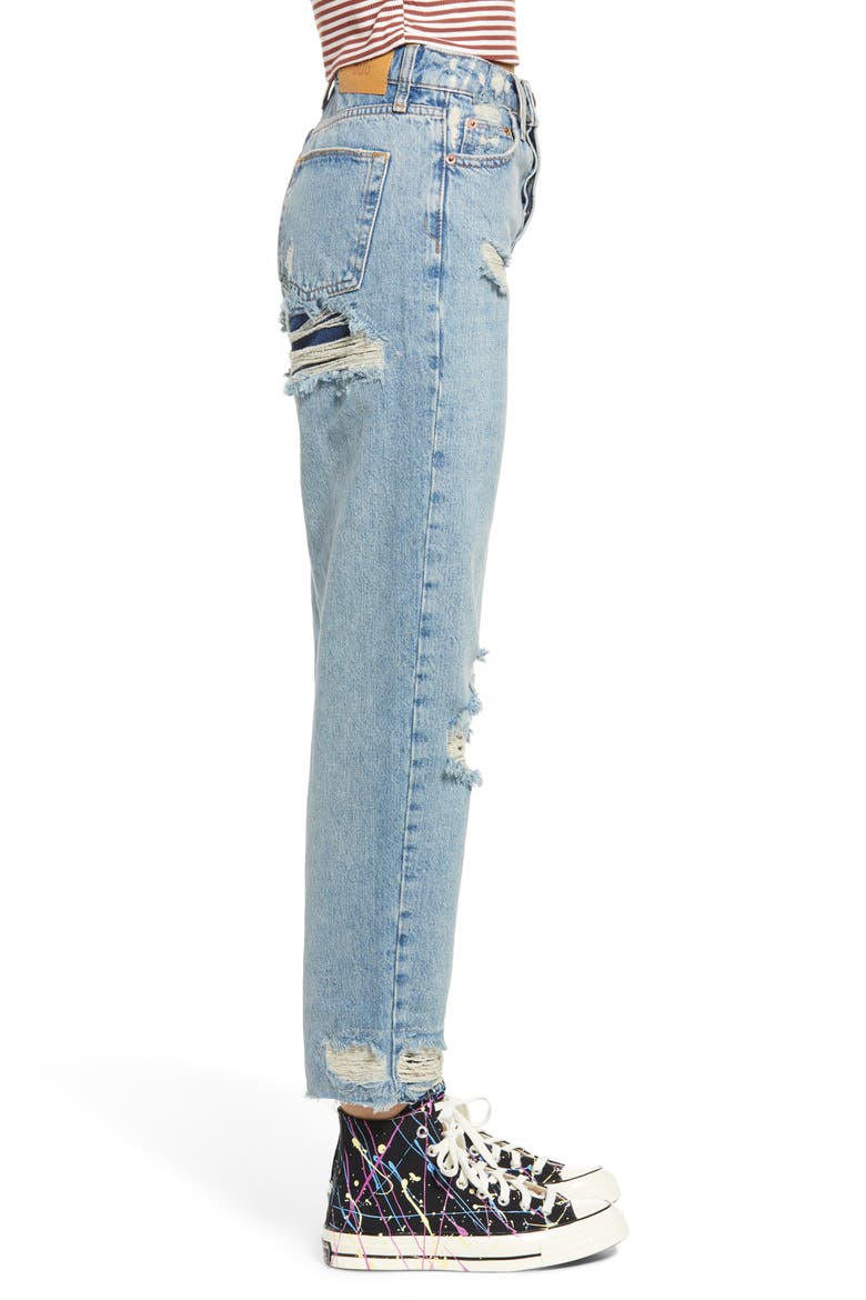 Pax Ripped High Waist Jeans, Alternate, color, SUMMER VINTAGE