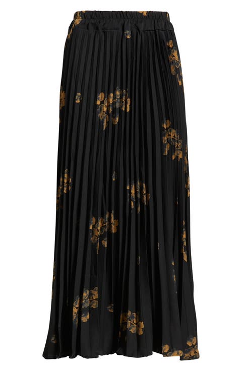 Alessandra Pleated Midi Skirt