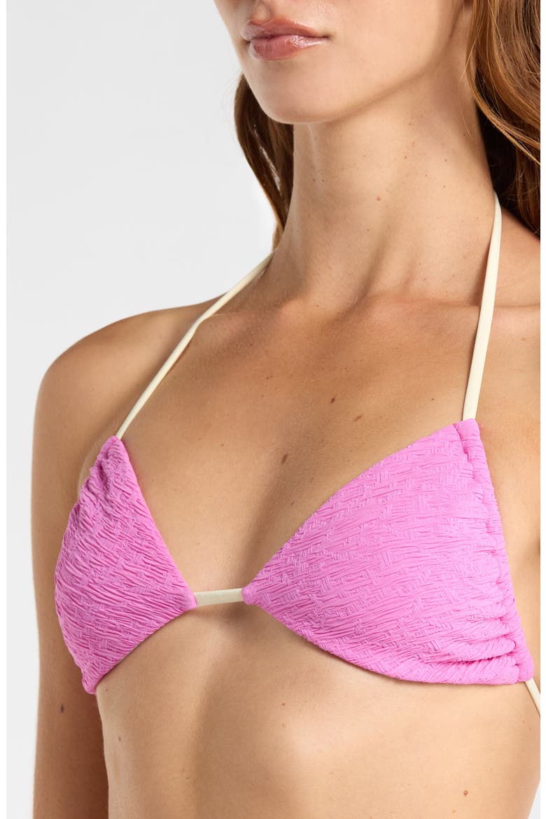 Jamie Print Triangle Bikini Top, Alternate, color, FIJI FLOWER