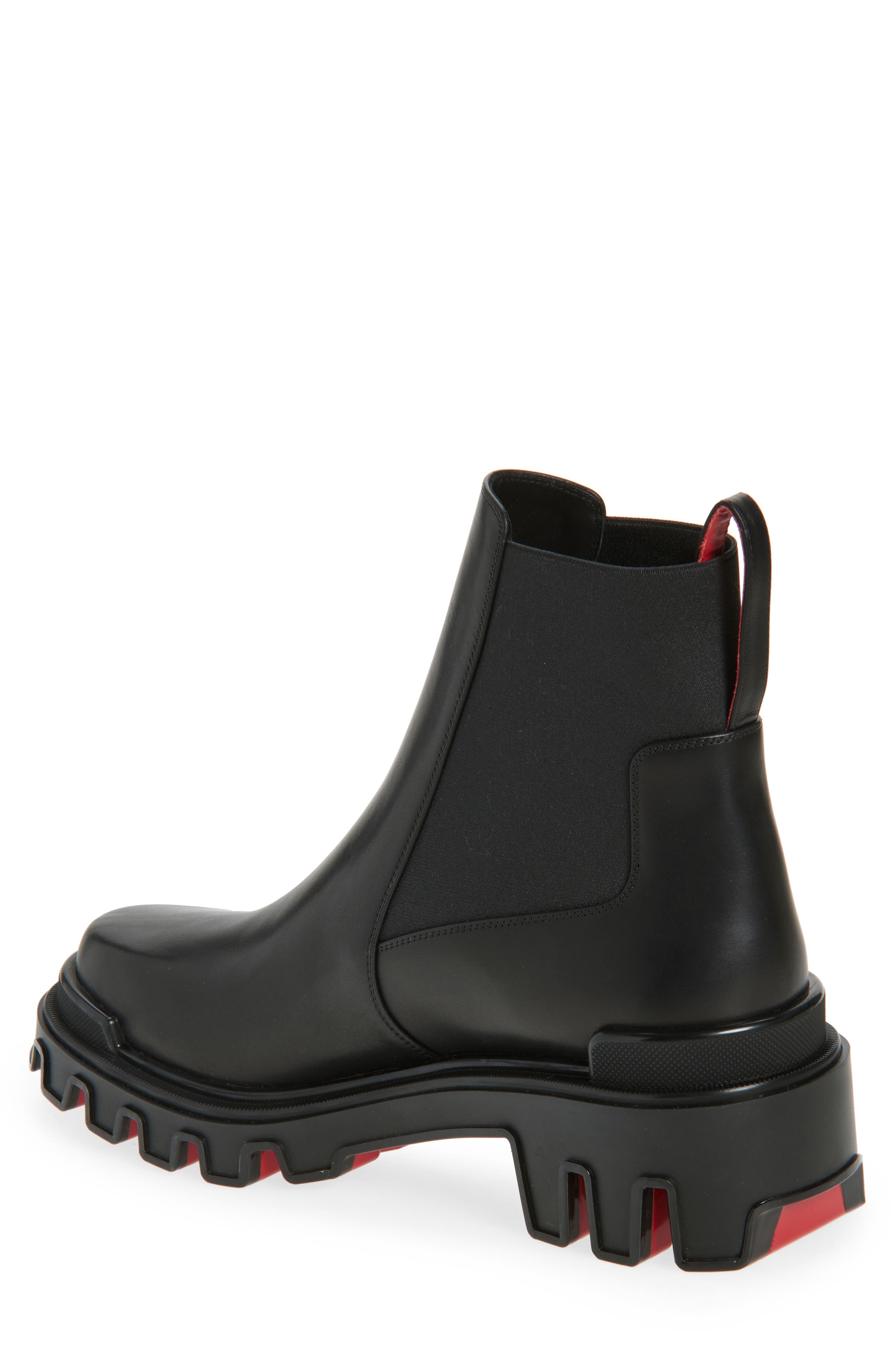 Christian Louboutin Machacroche Dune Chelsea Boot, Alternate, color, Black