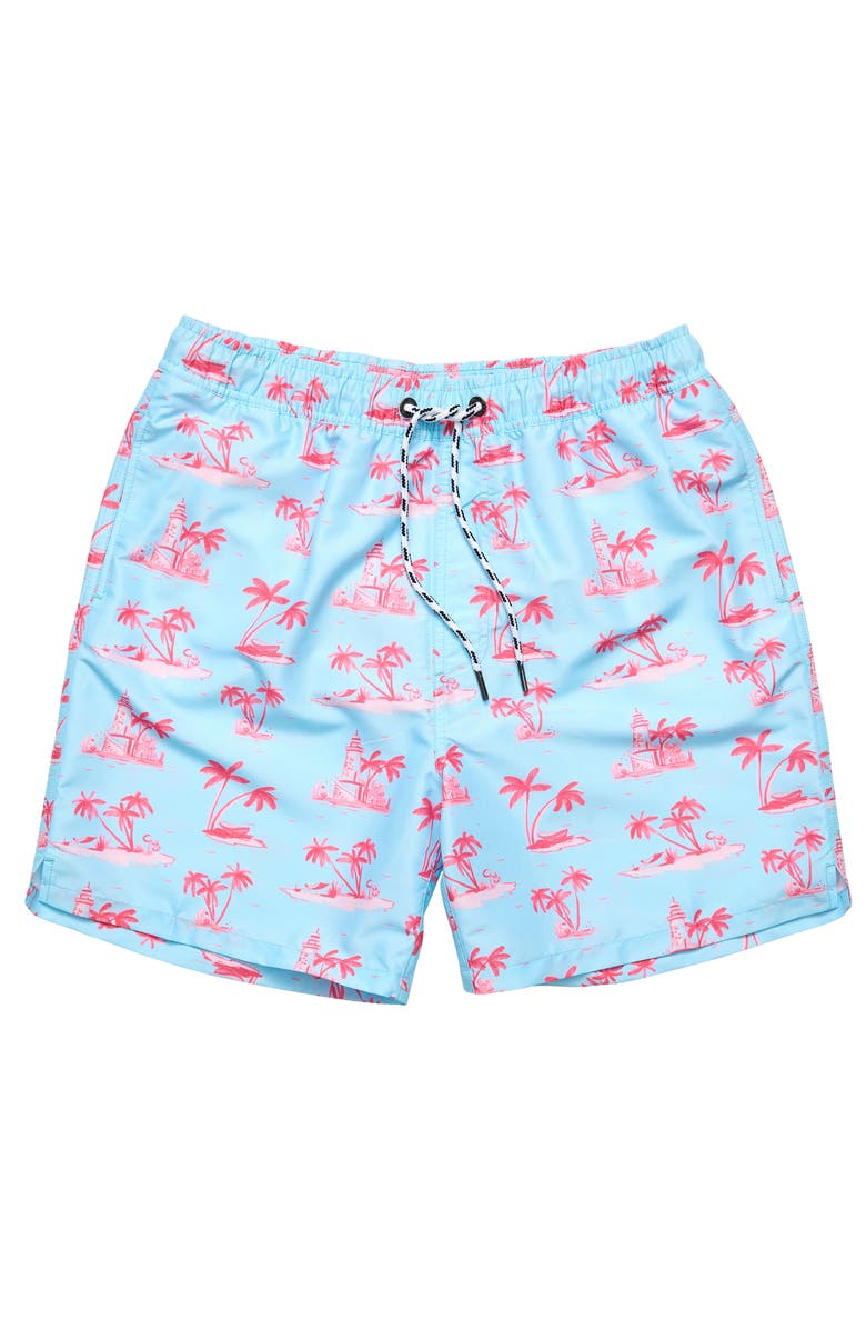 Snapper Rock Sustainable Swim Shorts, Main, color, Lighthouse Island