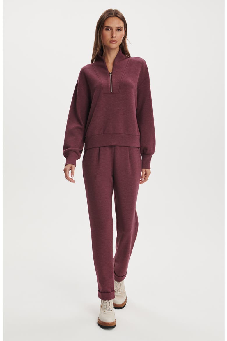 Davidson Woven Sweatshirt, Alternate, color, SASSAFRAS MARL