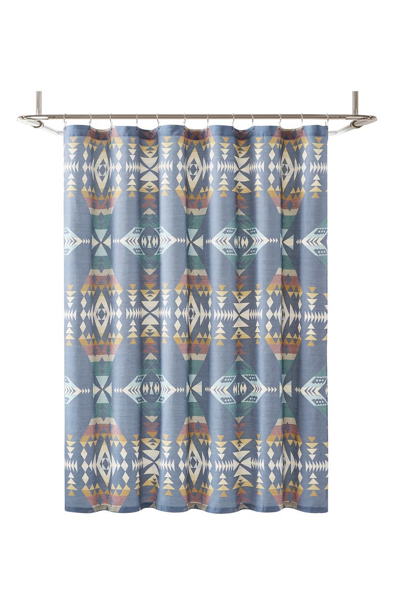 Pendleton Diamond Peak Shower Curtain, Main, color, 