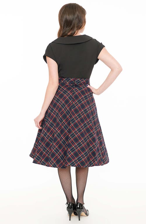 UNIQUE VINTAGE UNIQUE VINTAGE RETRO STYLE HIGH WAIST VIVIEN SWING SKIRT