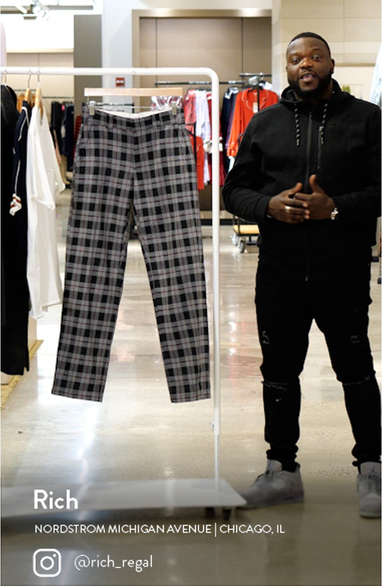 Men's Plaid Cotton Pants, sales video thumbnail