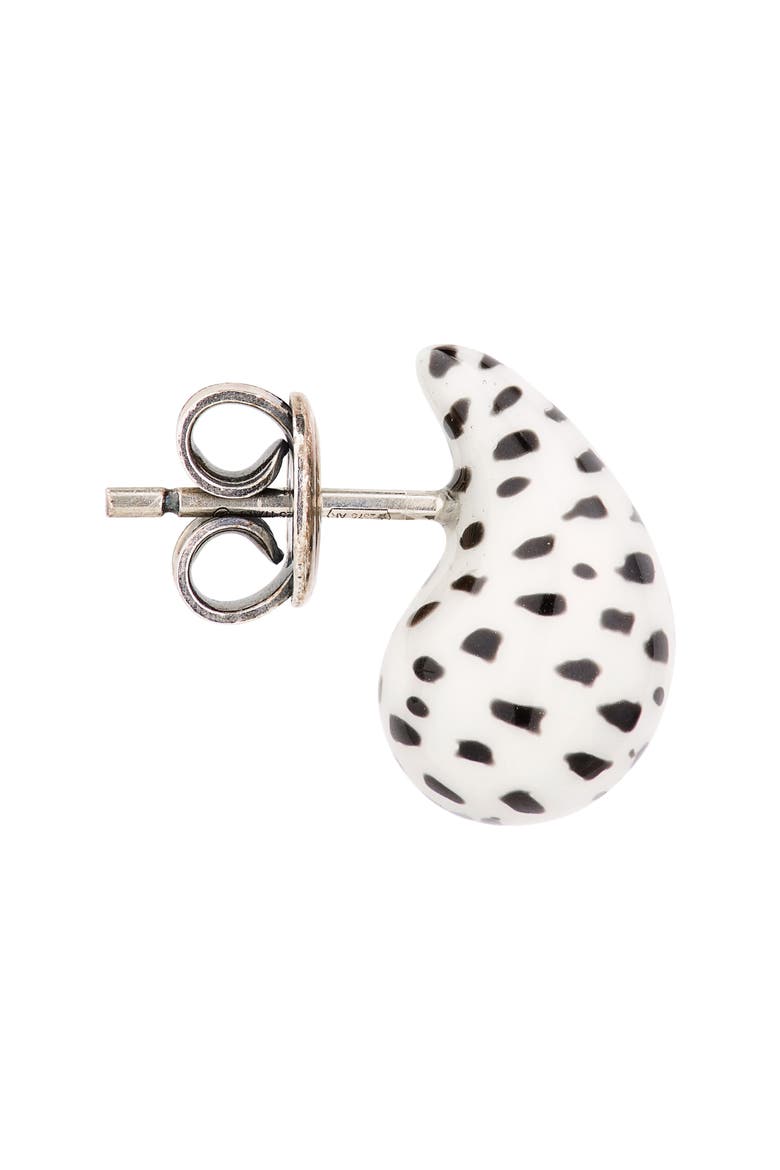 Teardrop Earrings, Alternate, color, 9010 WHITE-BLACK