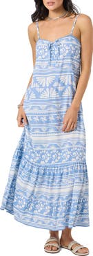 O'Neill Tasmin Abstract Print Maxi Dress