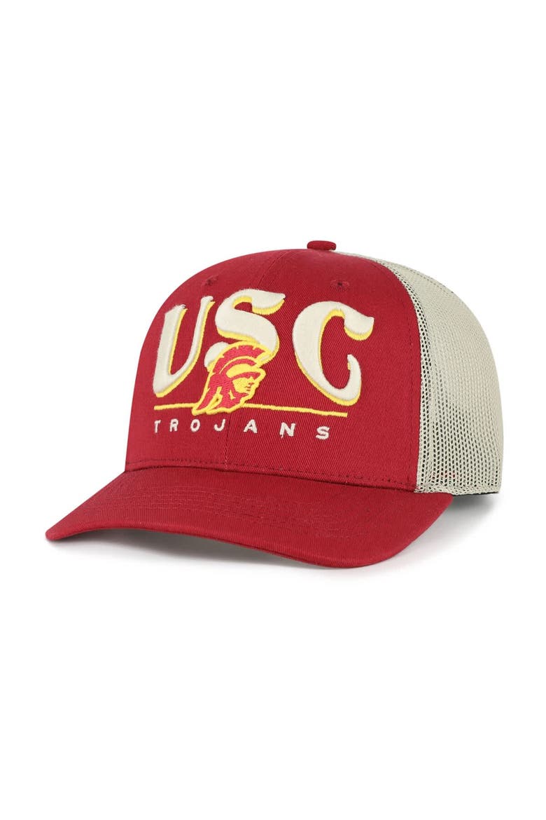Men's '47 Cardinal USC Trojans Arid Adjustable Trucker Hat, Main, color, Cardinal