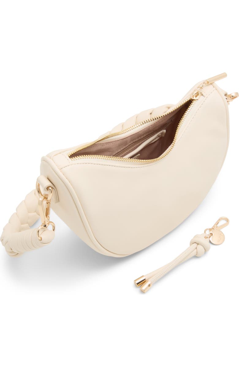 ALDO Amalfiax Faux Leather Shoulder Bag, Alternate, color, Bone