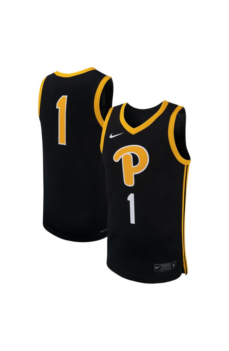 Nike Men's Nike Black Pitt Panthers Replica Basketball Jersey, Main, color, Black