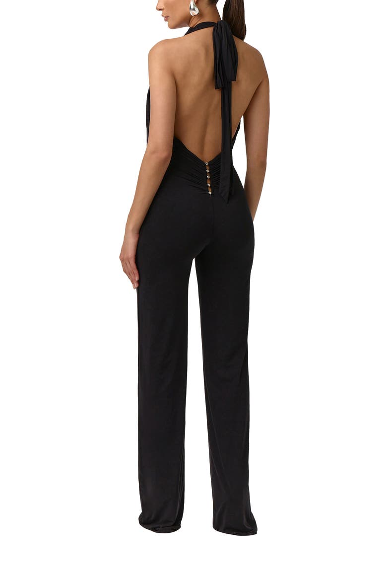 Naked Halter Jumpsuit, Alternate, color, BLACK