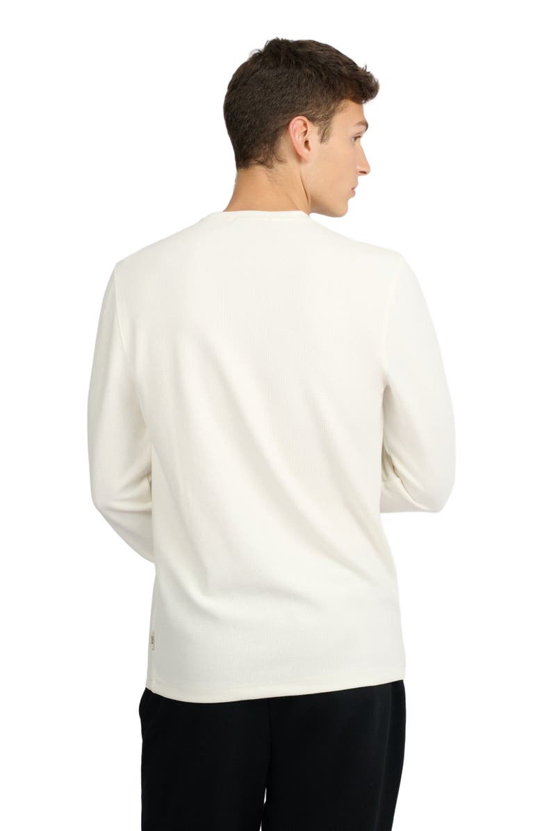 Onia Waffle Crewneck, Alternate, color, Egret