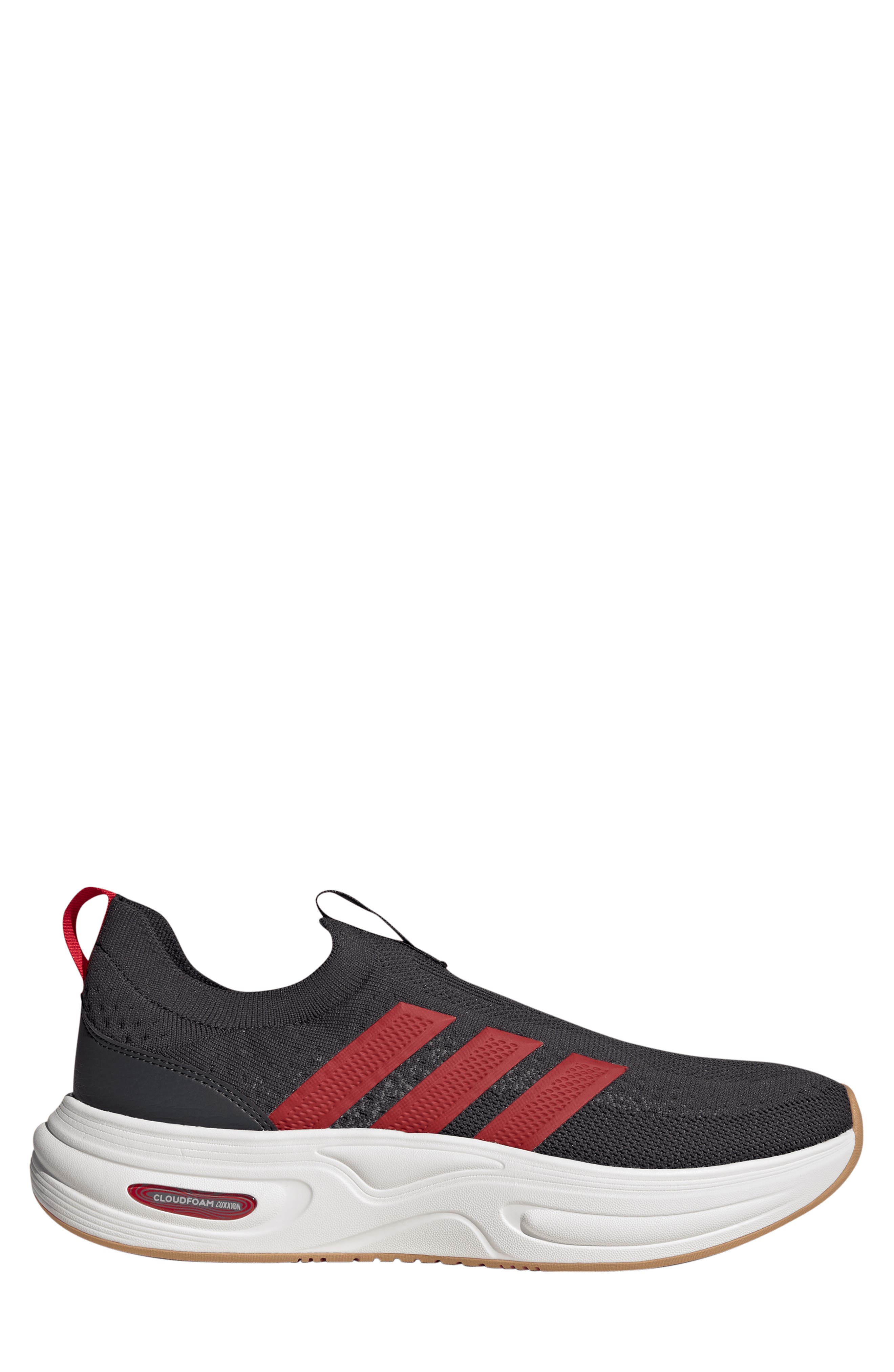 adidas Cloudfoam Cuxxion Slip-On Sneaker, Alternate, color, Carbon/ Scarlet/ Core White