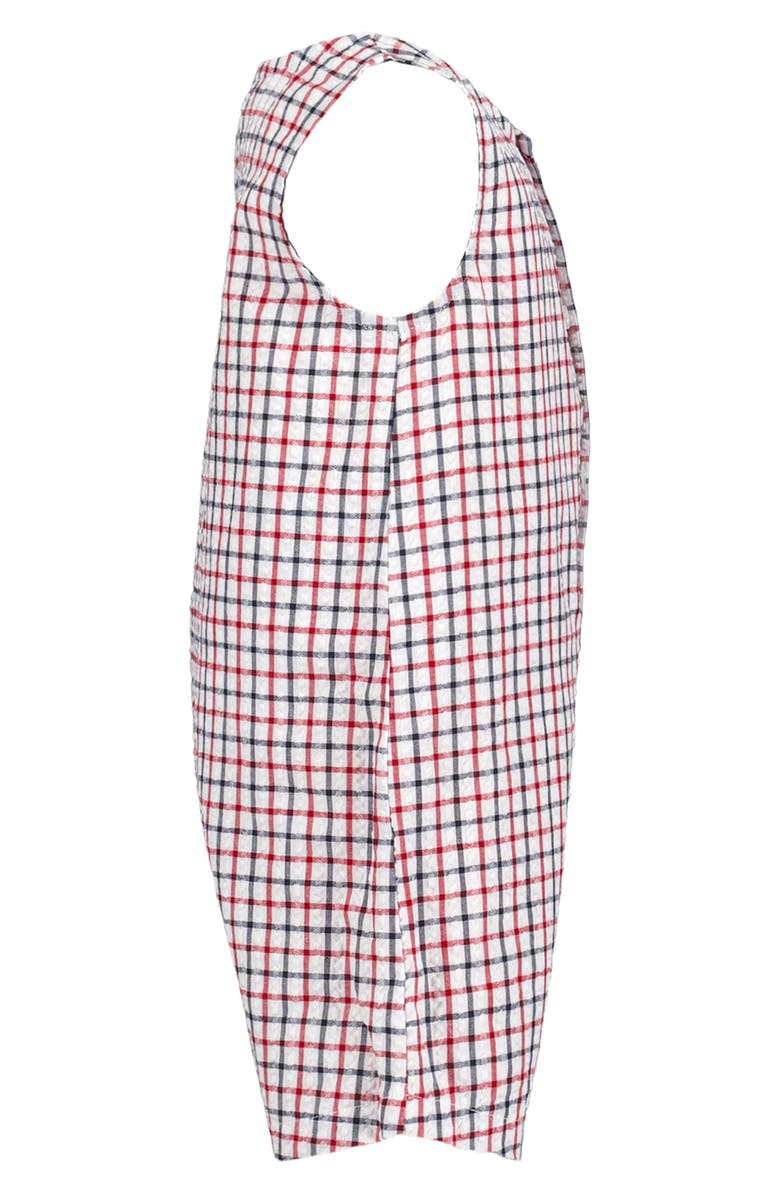 Tommy Hilfiger Printed Sunsuit & Hat Set, Alternate, color, Red