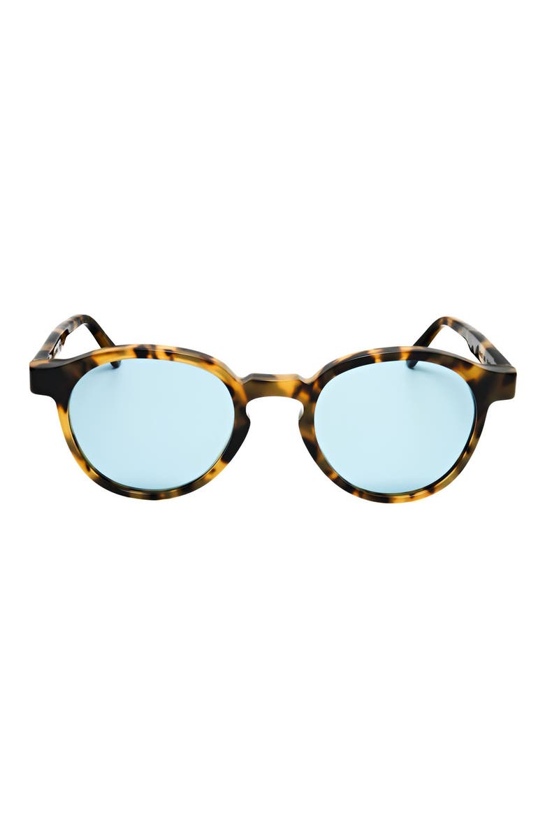 56mm Round Sunglasses, Main, color, TORTOISE