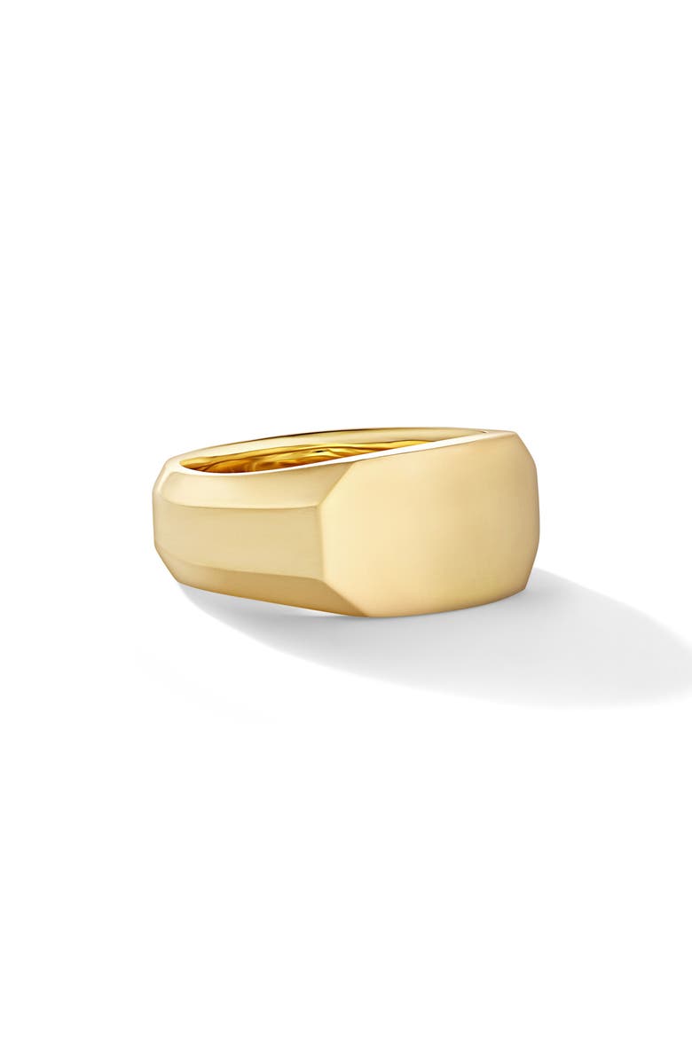 David Yurman Men's Streamline<sup>®</sup> Pavé Diamond Cigar Ring in 18K Gold, Alternate, color, 