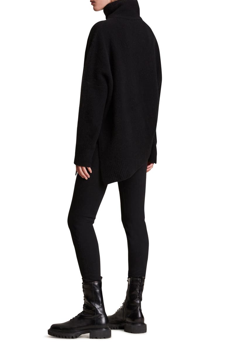 AllSaints Lock Mock Neck Sweater, Alternate, color,