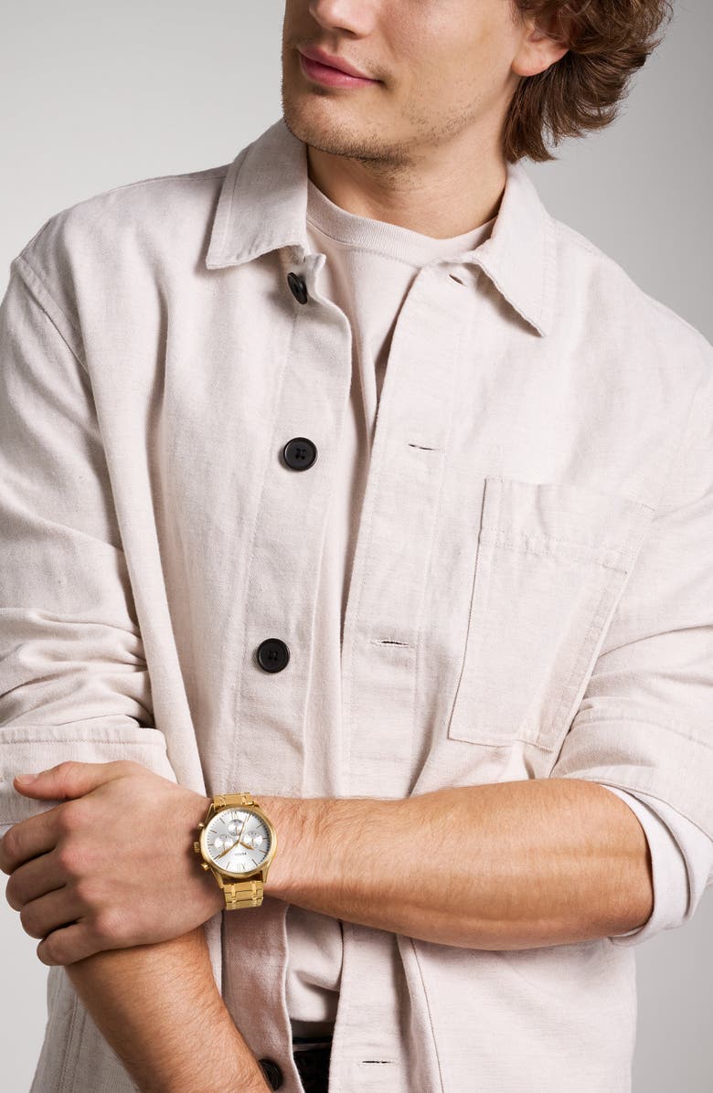 Fossil Fenmore Multifuction Bracelet Watch, 44mm, Alternate, color, Gold