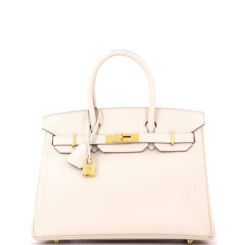 Birkin Handbag Light Epsom with Gold Hardware 30