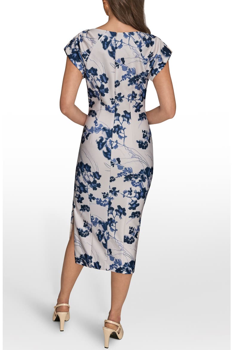 Floral Sheath Midi Dress, Alternate, color, TEMPEST MULTI