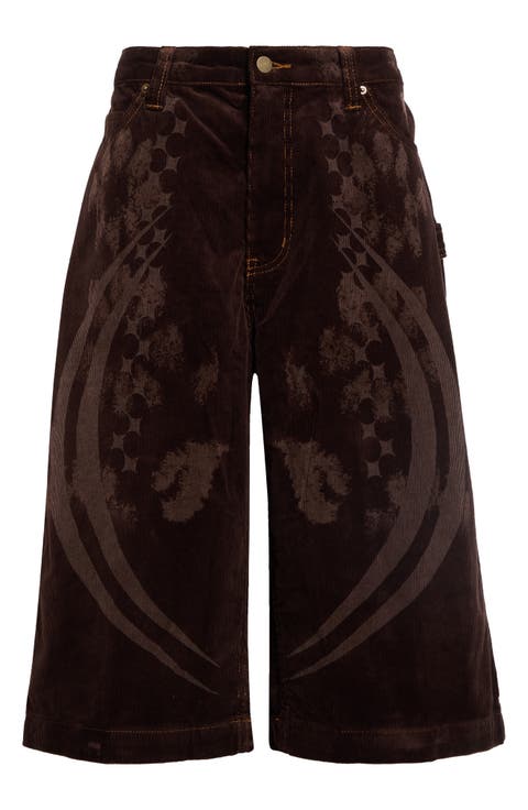 Baggy Corduroy Bermuda Shorts