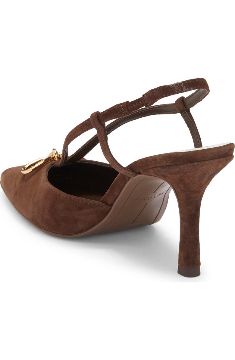 Dolce Vita Katara Slingback Pump, Alternate, color, Dark Brown Suede
