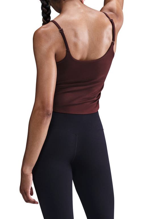 Nike One Dri-fit Camisole In Burgundy