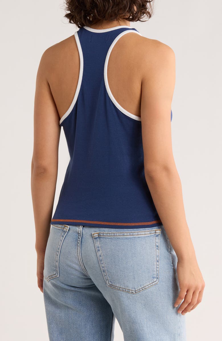 Junk Food All Pro Bears Tank, Alternate, color, True Navy/ Sun/ Orange