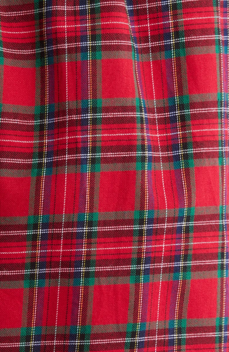 SUGARLIPS Arvada Plaid Ruffle Minidress, Alternate, color, Red-Multi