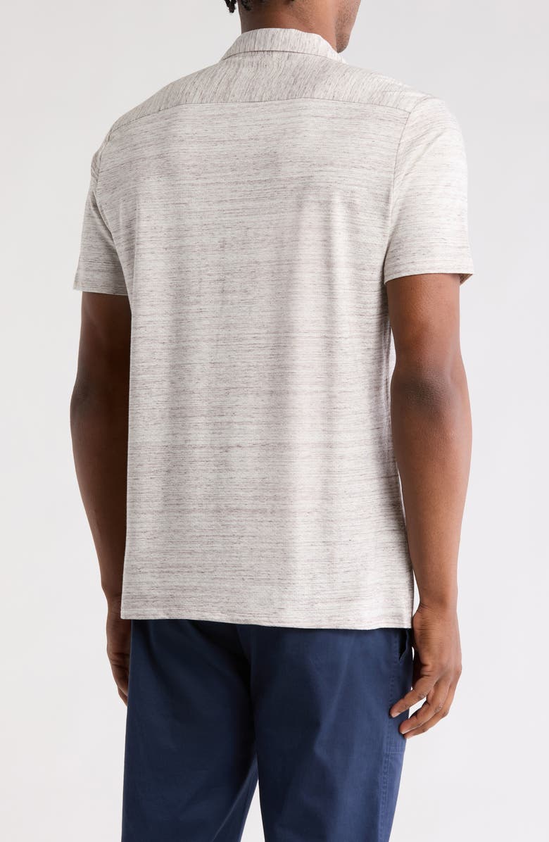 Civil Society Relaxed Fit Pointelle Stitch Camp Shirt, Alternate, color, Heather Mink