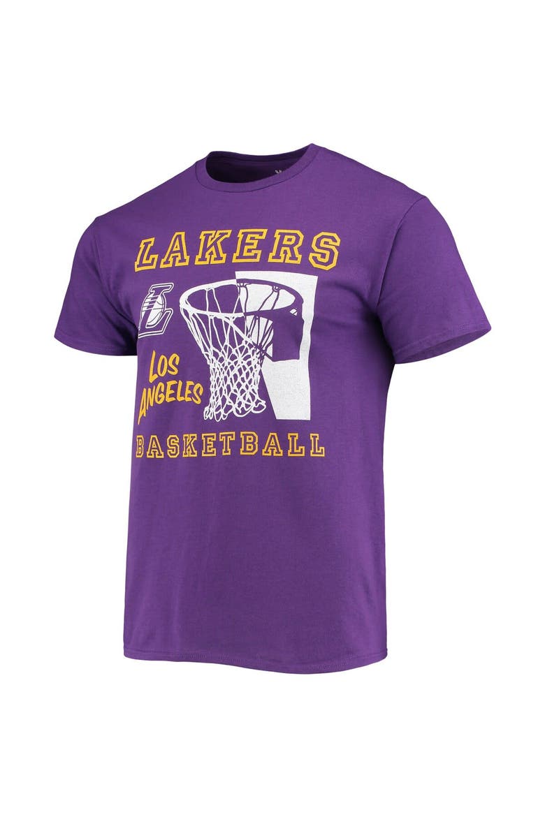 Men's Junk Food Purple Los Angeles Lakers Slam Dunk T-Shirt, Alternate, color, Purple
