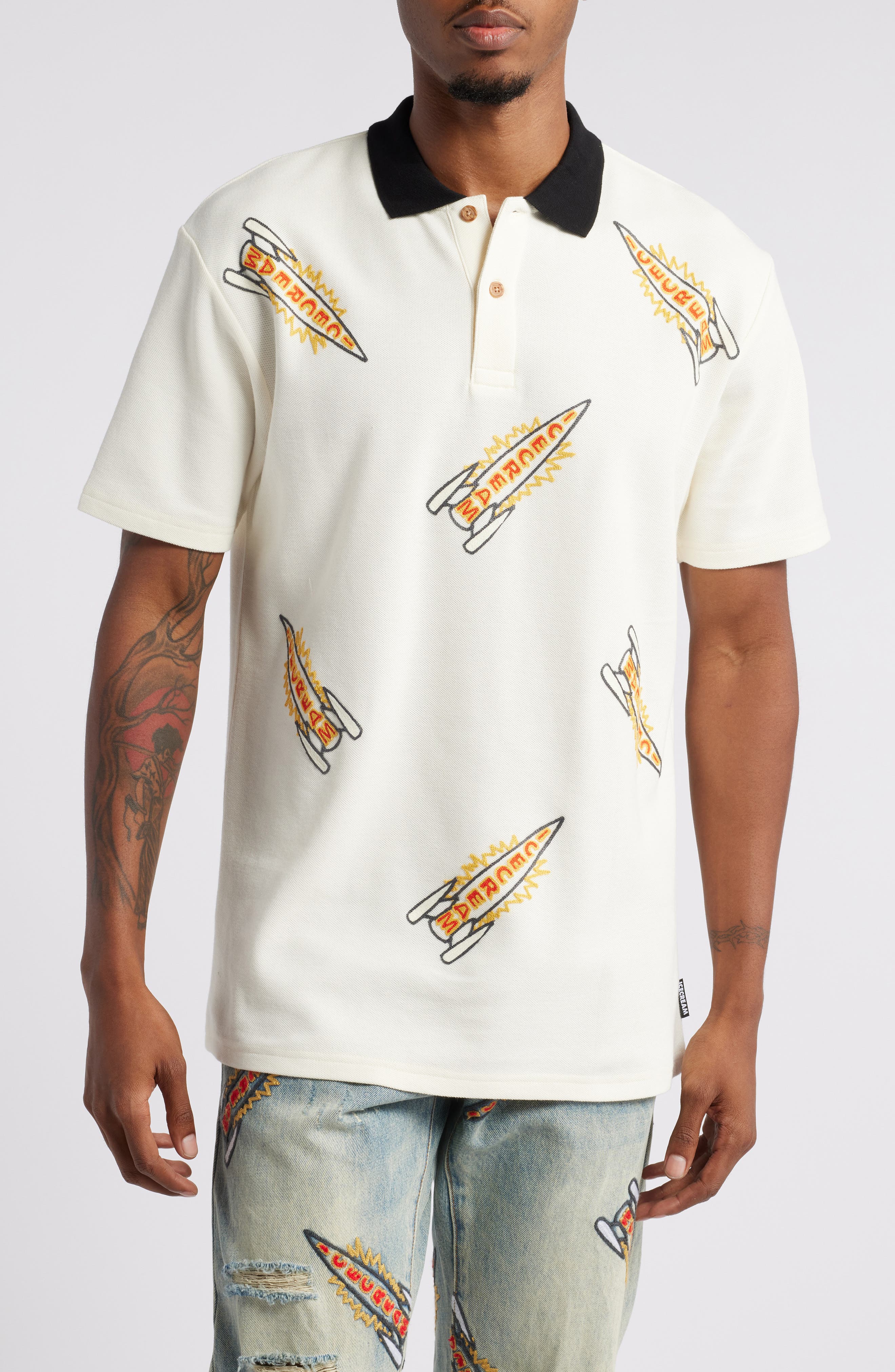 ICECREAM Anchor Embroidered Polo