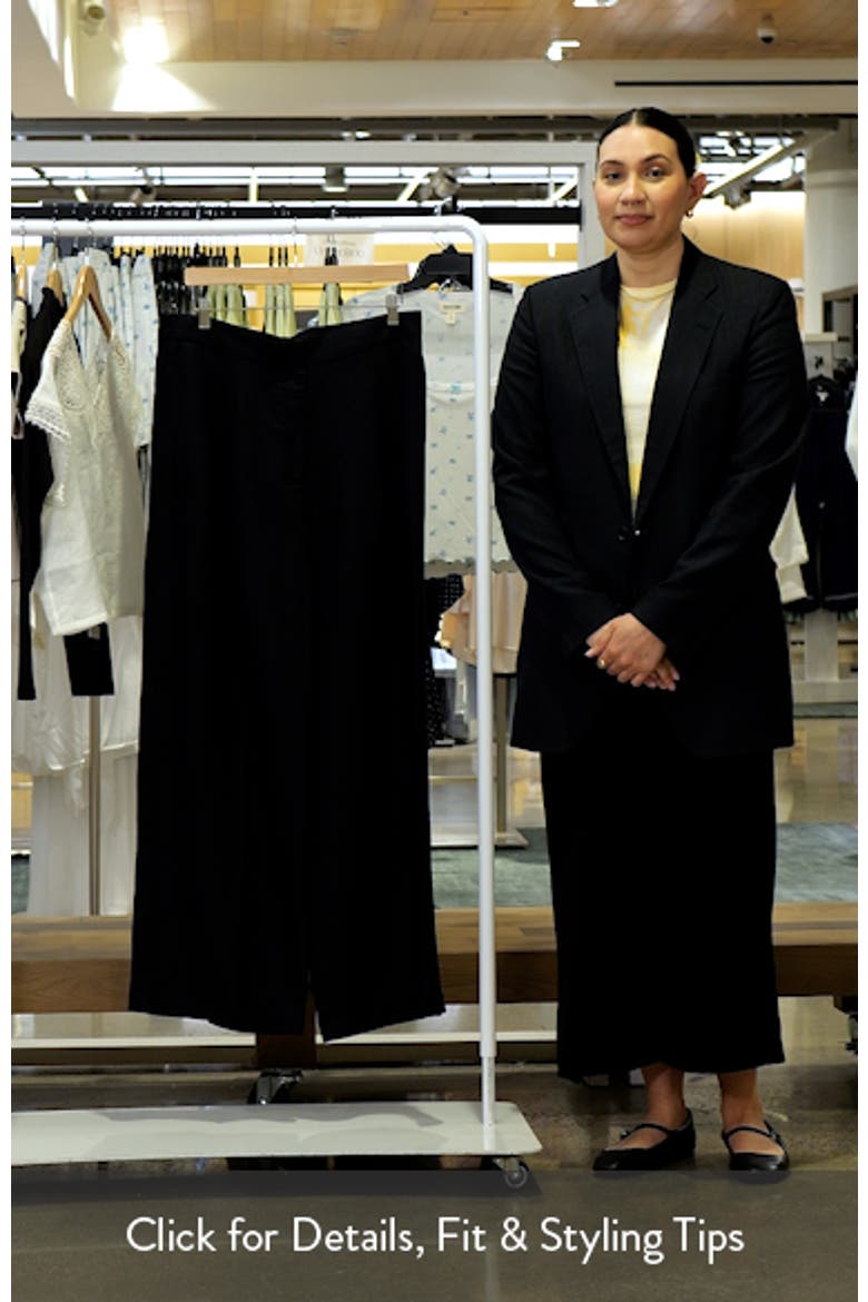 Straight Fit Linen Blend Pants video