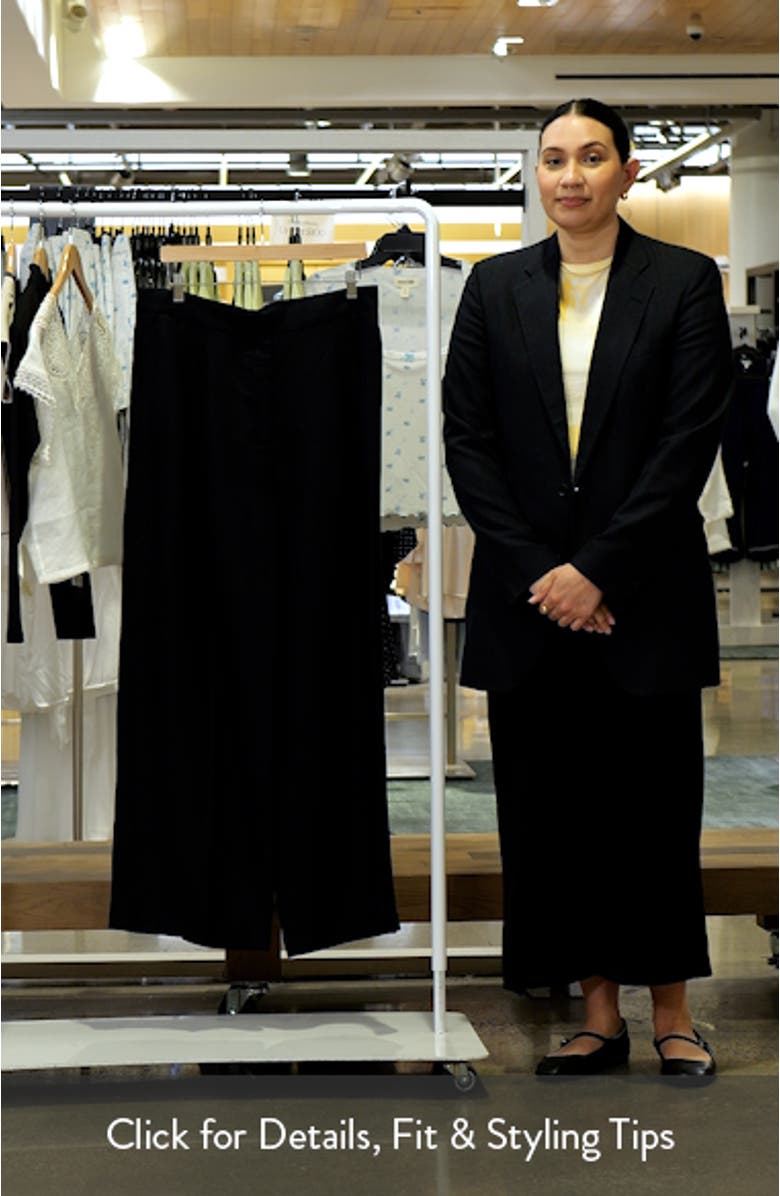 Straight Fit Linen Blend Pants, sales video thumbnail