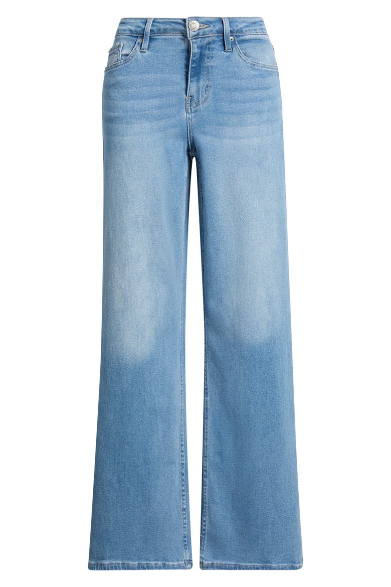 Bella High Waist Wide Leg Jeans, Alternate, color, LIGHT BLUE