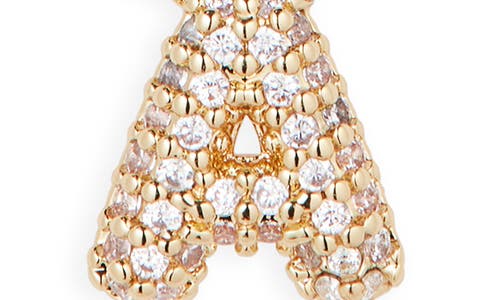 Bp. Pavé Crystal Initial Necklace In Gold