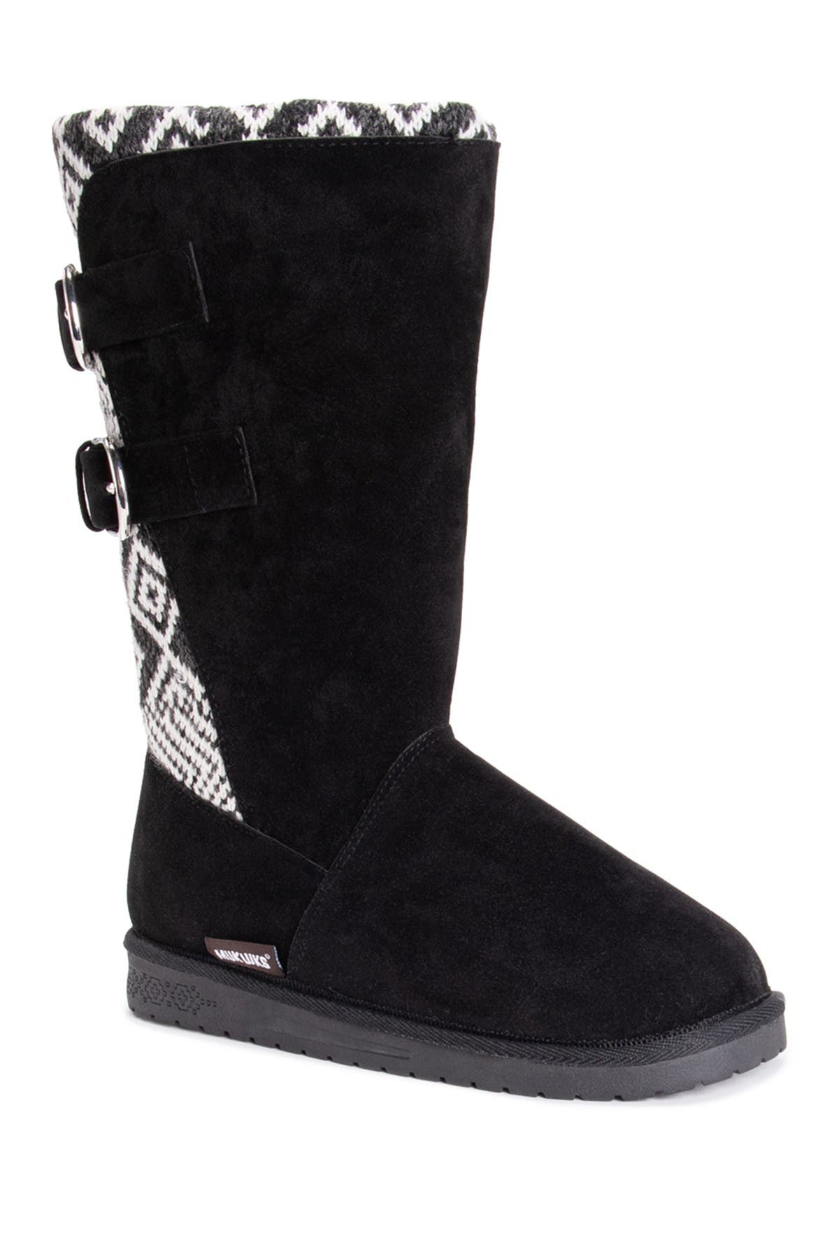 Jean Water-Resistant Faux Fur Buckle Boot, Main, color, OXFORD