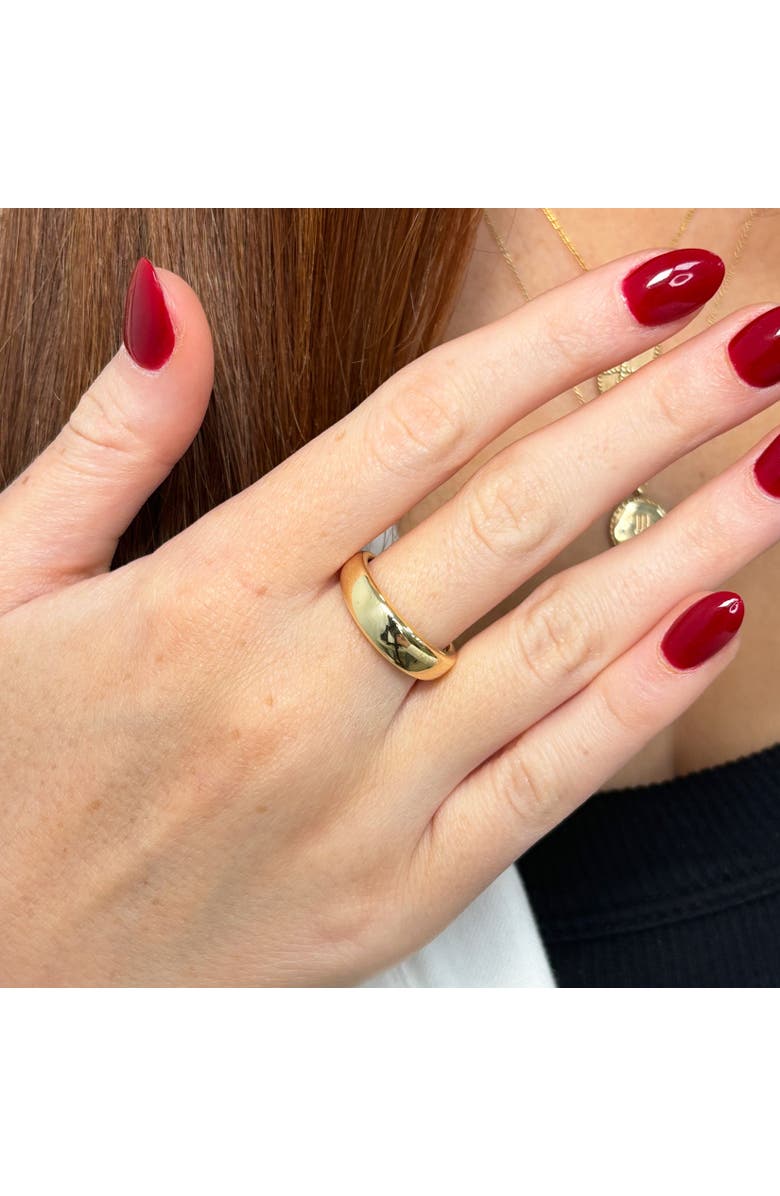 The Lovery Fine Jewelry Gold Dome Ring, Alternate, color, Yellow Gold