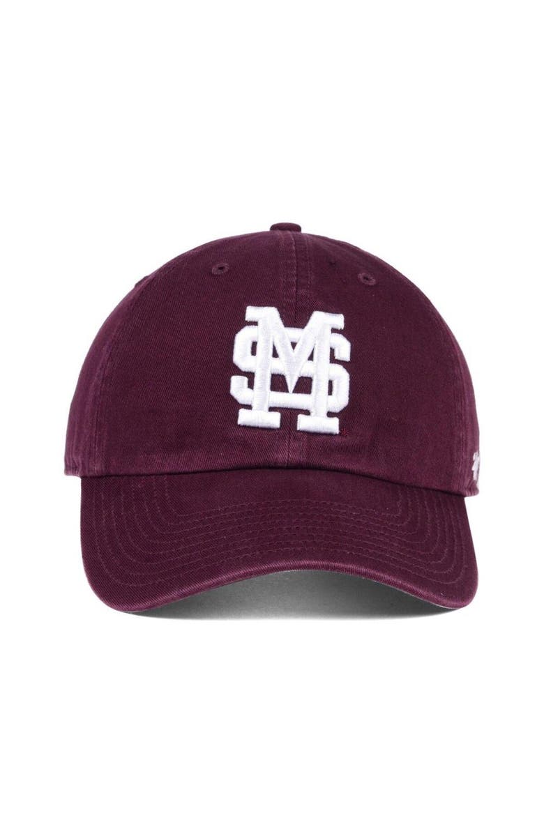 '47 Men's '47 Maroon Mississippi State Bulldogs Vintage Clean Up Adjustable Hat, Alternate, color,