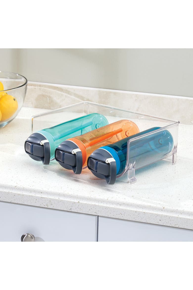Stackable 3-Section Bottle Holder - Clear - Made in USA, Alternate, color, Clear