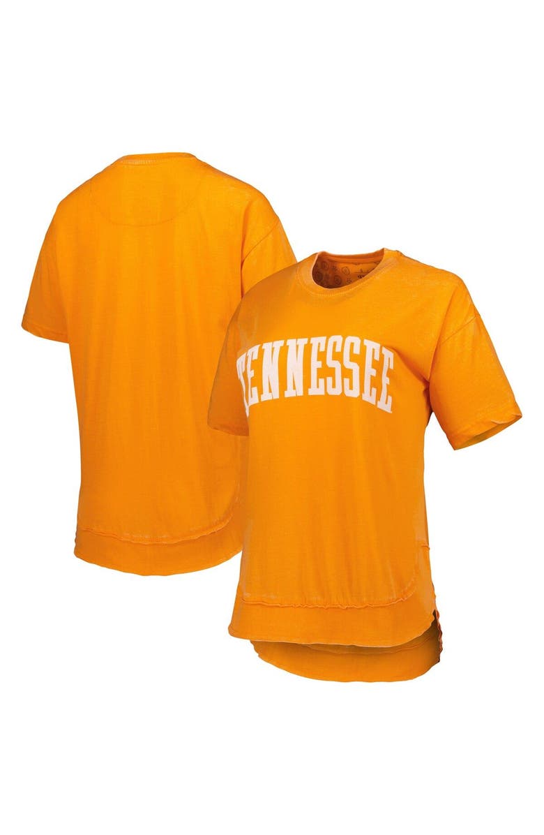 PRESSBOX Women's Pressbox Tennessee Orange Tennessee Volunteers Arch Poncho T-Shirt, Main, color, Tennessee Orange