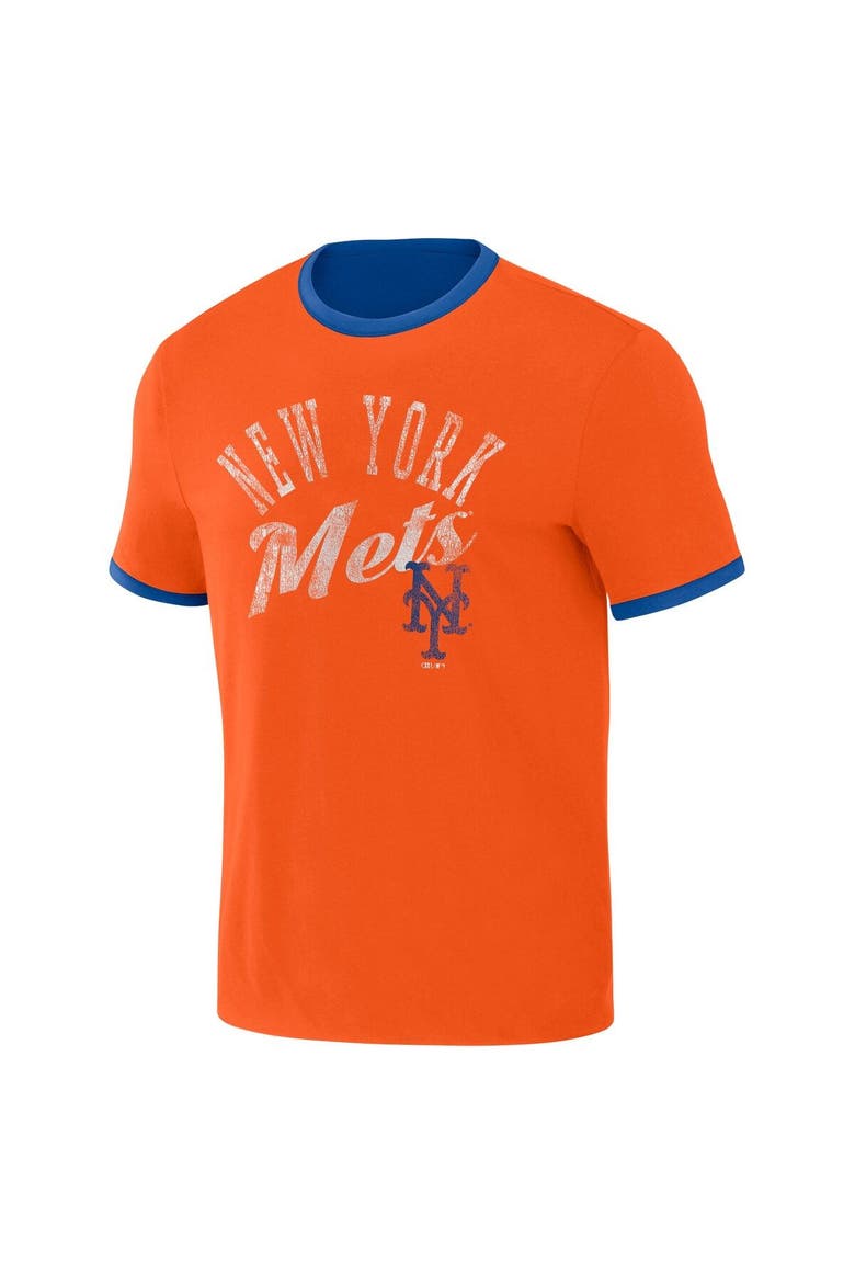 Men's Darius Rucker Collection by Fanatics Royal/Orange New York Mets Two-Way Ringer Reversible T-Shirt, Alternate, color, Royal