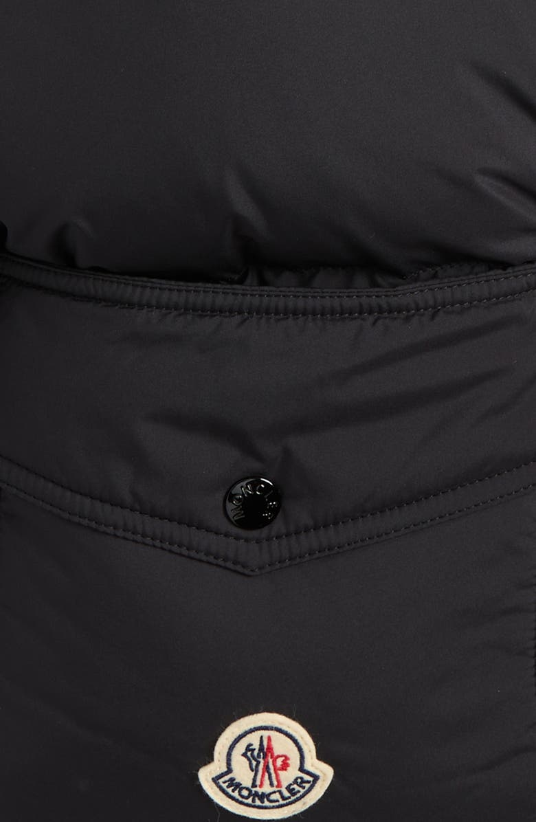 Moncler Down Puffer Scarf, Alternate, color, Black