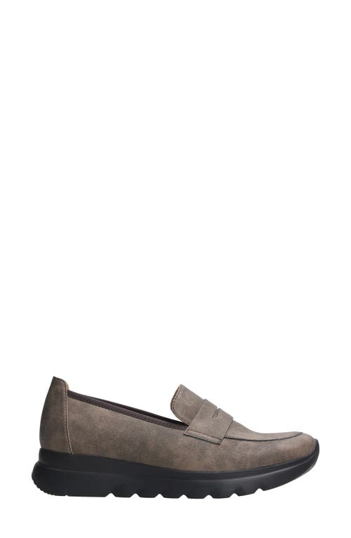 Wolky Snoafer Platform Wedge Penny Loafer In Brown