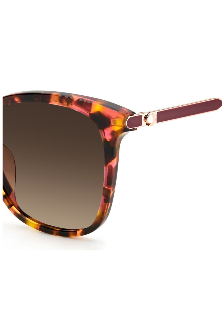dalilas 54mm round sunglasses, Alternate, color, HAVANA / BROWN GRAD