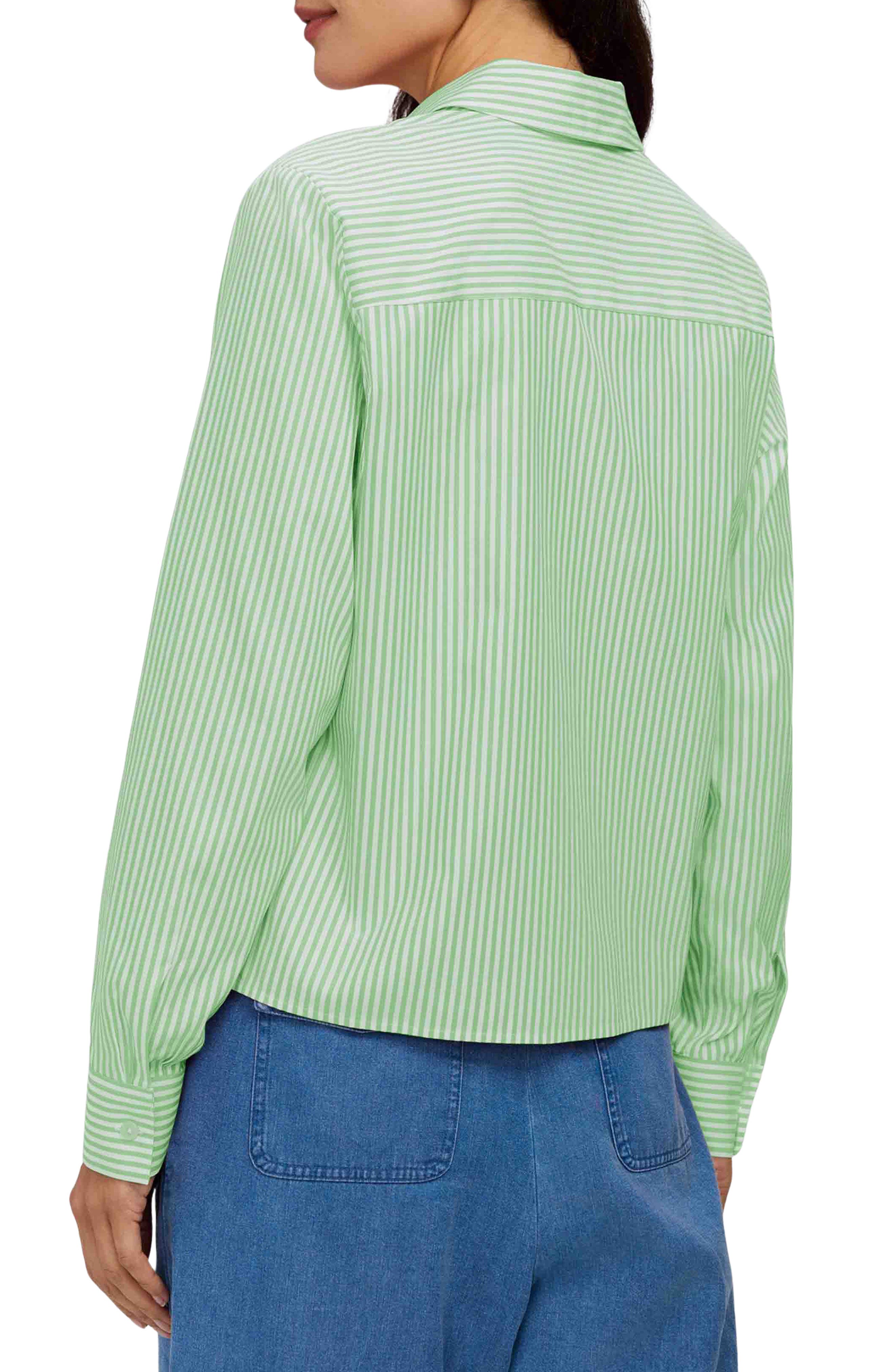 Jodie Stripe Cotton Button-Up Shirt - image 4